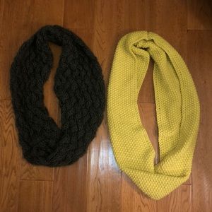 Set of 2 Thick Infinity Scarves